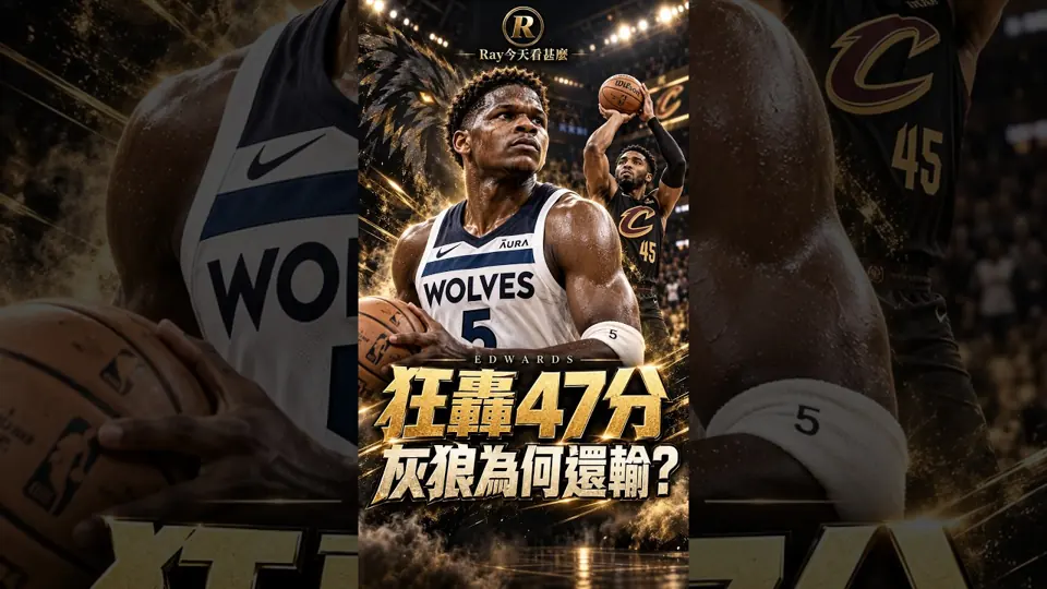 狂轟47分 灰狼為何還輸？#nba #anthonyedwards #jamesharden #donovanmitchell